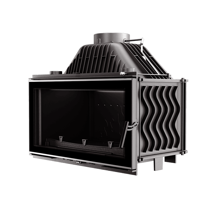Wkład kominkowy KAWMET W16 (13,5 kW) ECO. Zdjęcia 3D