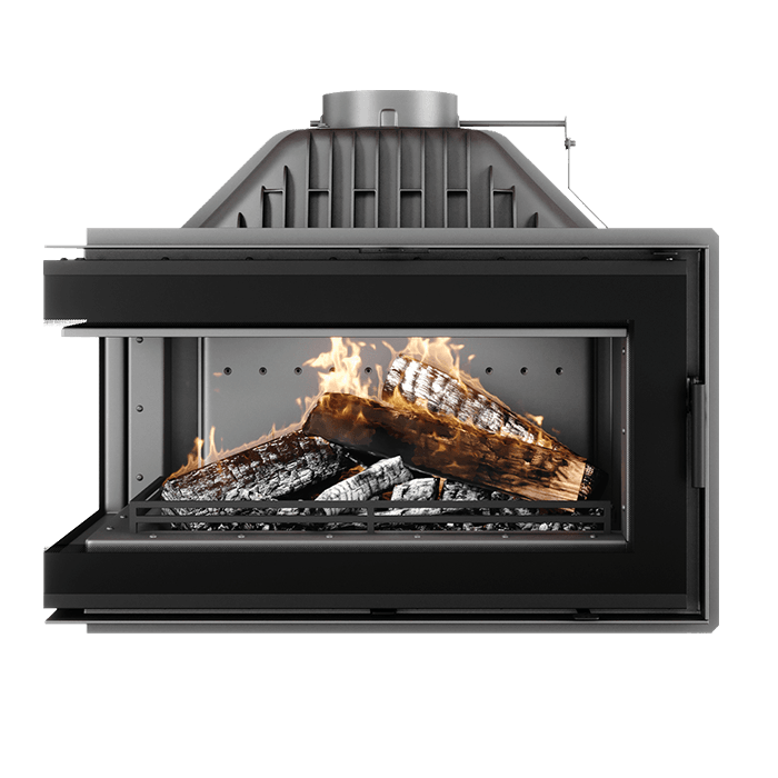  Wkład kominkowy KAWMET W16 LB BLACK (13,5 kW) ECO. Zdjęcia 3D