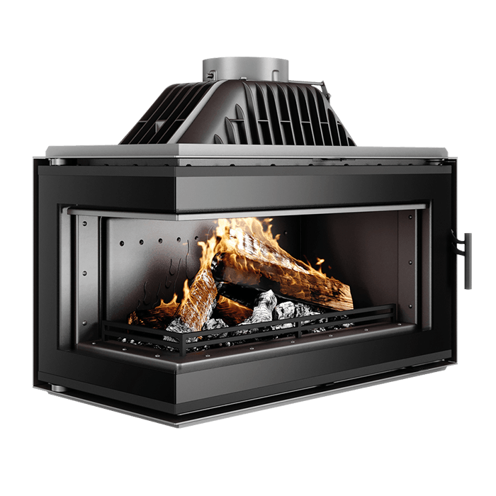  Wkład kominkowy KAWMET W16 LB BLACK (13,5 kW) ECO. Zdjęcia 3D