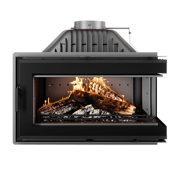 Wkład kominkowy KAWMET W16 PB BLACK (13,5 kW) ECO. Zdjęcia 3D