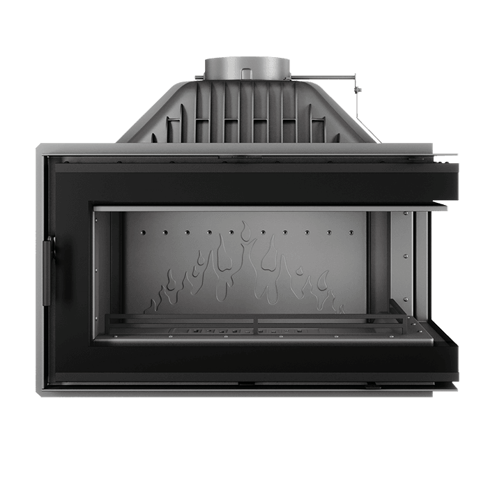 Wkład kominkowy KAWMET W16 PB BLACK (13,5 kW) ECO. Zdjęcia 3D