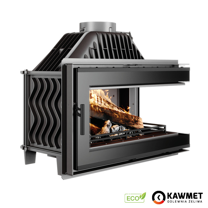Wkład kominkowy KAWMET W16 PB BLACK (13,5 kW) ECO. Zdjęcia 3
