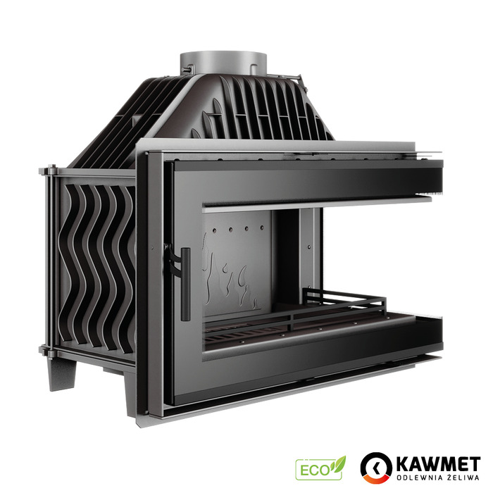 Wkład kominkowy KAWMET W16 PB BLACK (13,5 kW) ECO. Zdjęcia 4