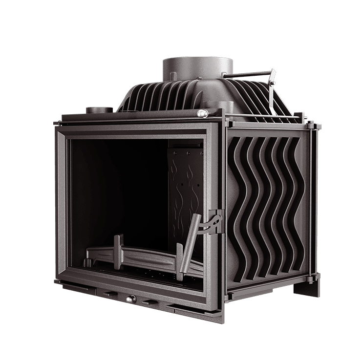 Wkład kominkowy KAWMET W17 (12,3 kW) ECO. Zdjęcia 3D