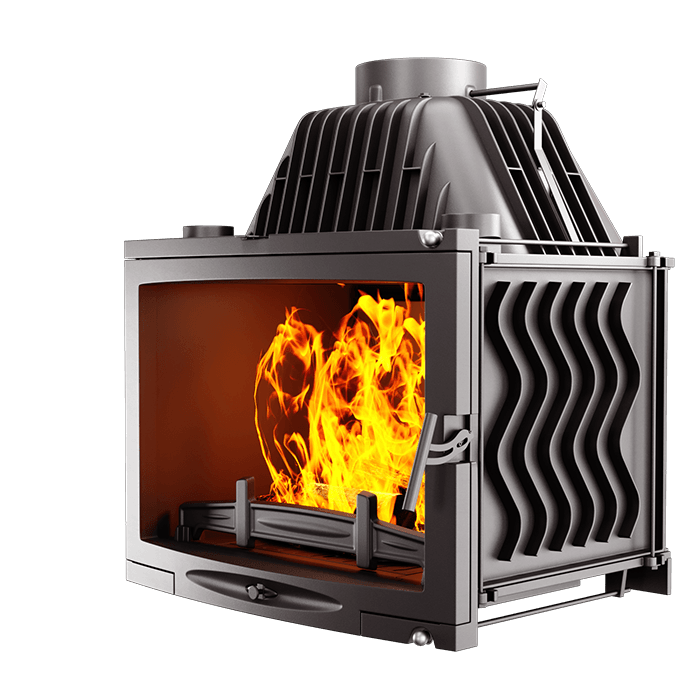 Fireplace insert KAWMET W17 Panorama (16,1 kW) ECO. Photo 3D