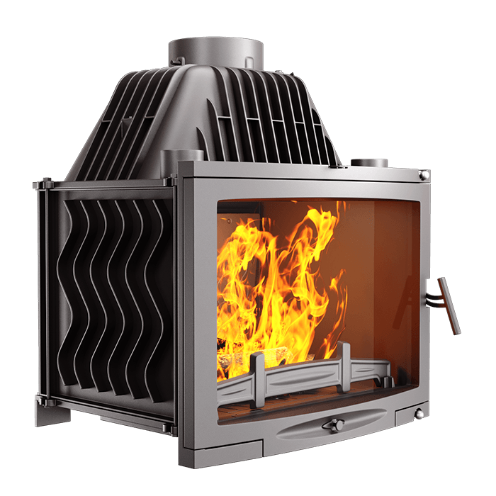 Fireplace insert KAWMET W17 Panorama (16,1 kW) ECO. Photo 3D