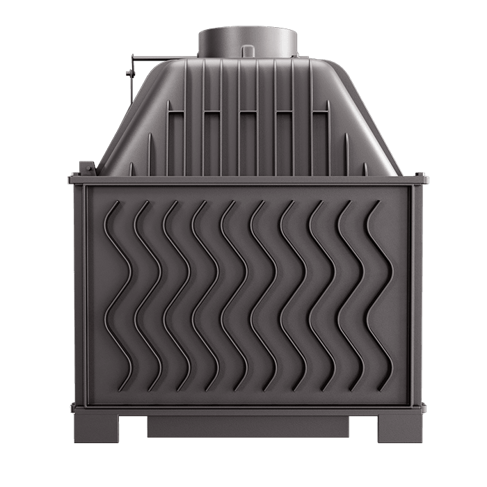 Fireplace insert KAWMET W17 Panorama (16,1 kW) ECO. Photo 3D