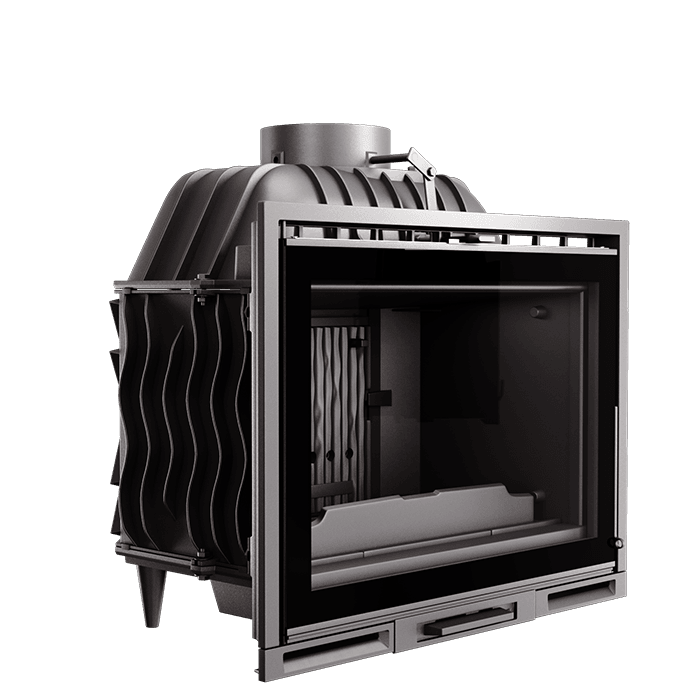 Wkład kominkowy KAWMET Premium SIREN F24 (14 kW). Zdjęcia 3D