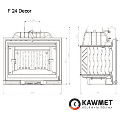 Wkład kominkowy KAWMET Premium SIREN F24 (14 kW). Zdjęcia 22