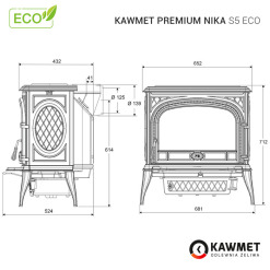 Stove KAWMET Premium NIKA S5 ECO. Photo 18