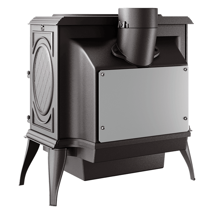 Piec wolnostojący KAWMET Premium SPHINX S6 ECO. Zdjęcia 3D
