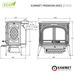  Piec wolnostojący KAWMET Premium ARES S7 ECO. Zdjęcia 28