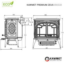 Stove KAWMET Premium ZEUS S9 ECO. Photo 22
