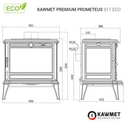 Stove KAWMET Premium PROMETEUS S11 ECO. Photo 28