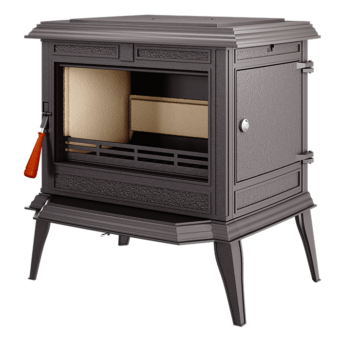 Piec wolnostojący KAWMET Premium ATHENA S12 ECO. Zdjęcia 3D