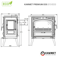 Piec wolnostojący KAWMET Premium EOS S13 ECO. Zdjęcia 25