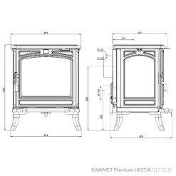 Stove KAWMET Premium HESTIA S17 ECO. Photo 10