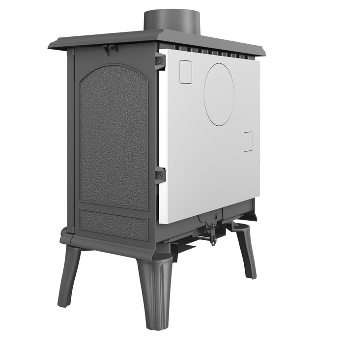 Piec wolnostojący KAWMET Premium ARTEMIDA S18 ECO. Zdjęcia 3D