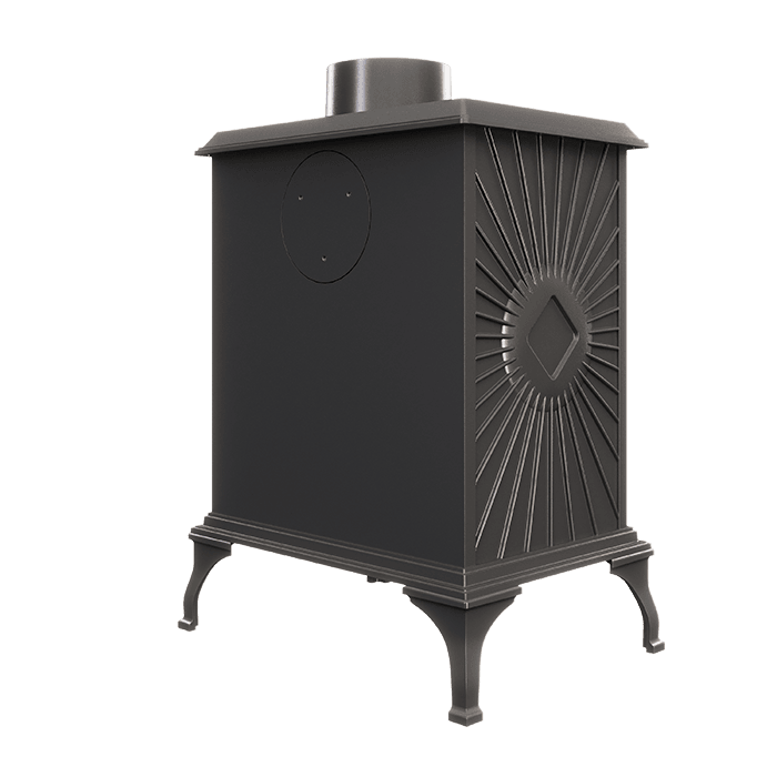Piec wolnostojący KAWMET P3 (7,4 kW) ECO. Zdjęcia 3D