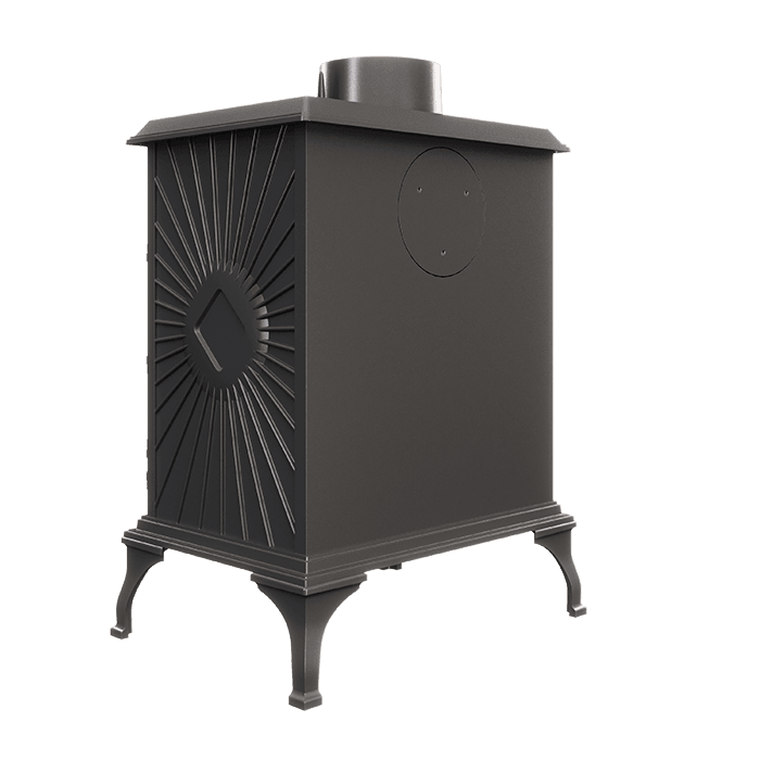 Piec wolnostojący KAWMET P3 (7,4 kW) ECO. Zdjęcia 3D