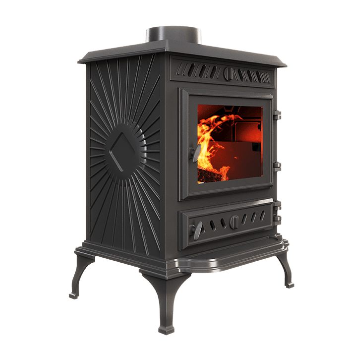 Piec wolnostojący KAWMET P3 (7,4 kW) ECO. Zdjęcia 3D