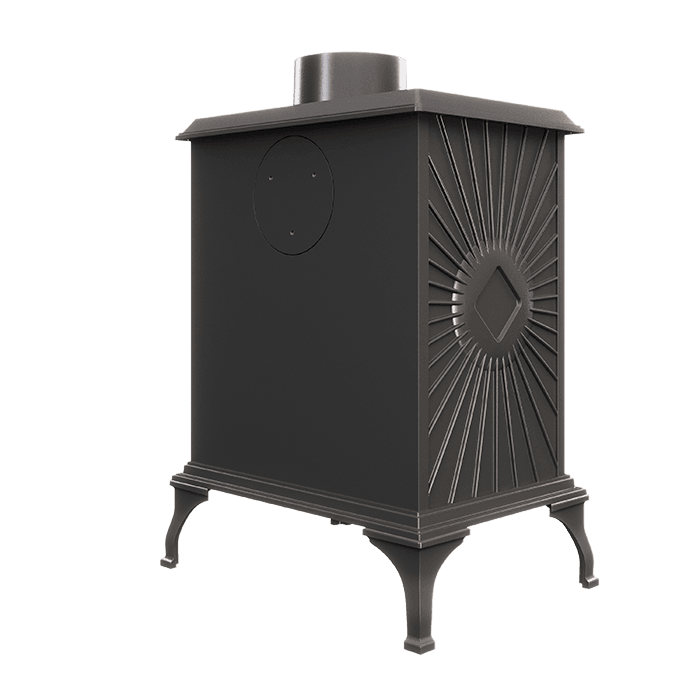 Piec wolnostojący KAWMET P3 (7,4 kW) ECO. Zdjęcia 3D