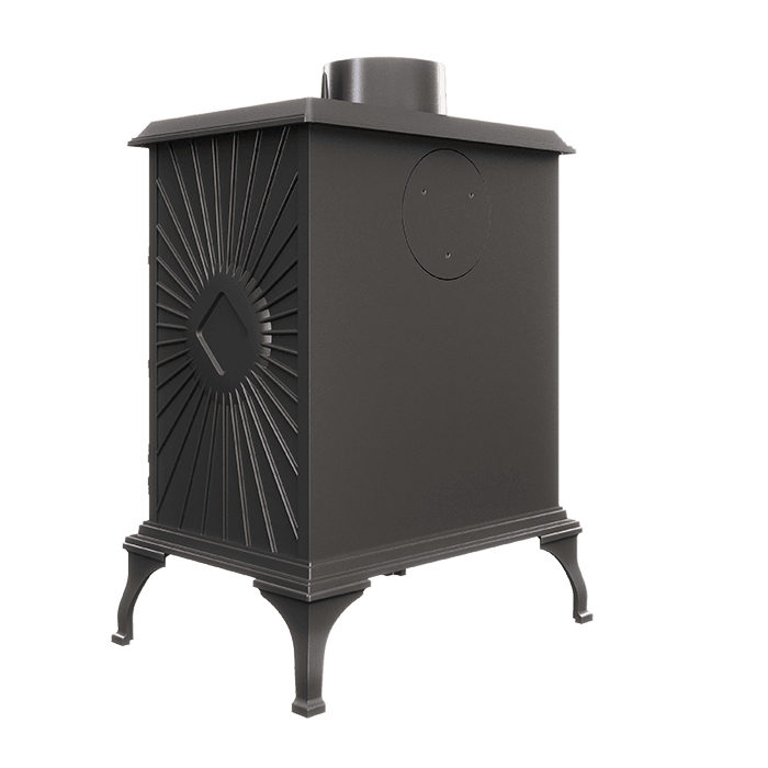 Piec wolnostojący KAWMET P3 (7,4 kW) ECO. Zdjęcia 3D