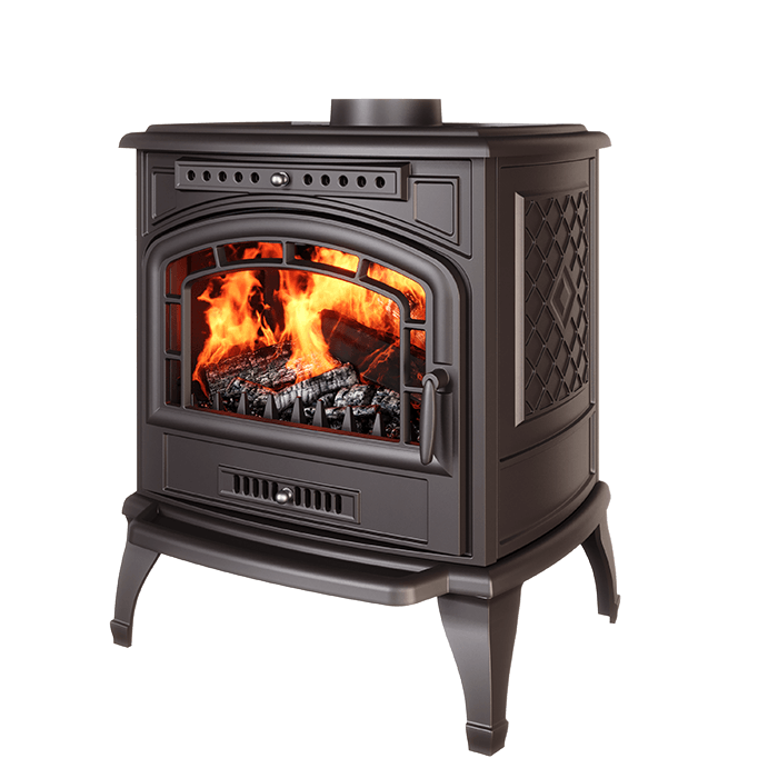 Piec wolnostojący KAWMET P7 (9,3 kW) ECO. Zdjęcia 3D