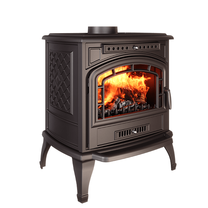 Piec wolnostojący KAWMET P7 (9,3 kW) ECO. Zdjęcia 3D