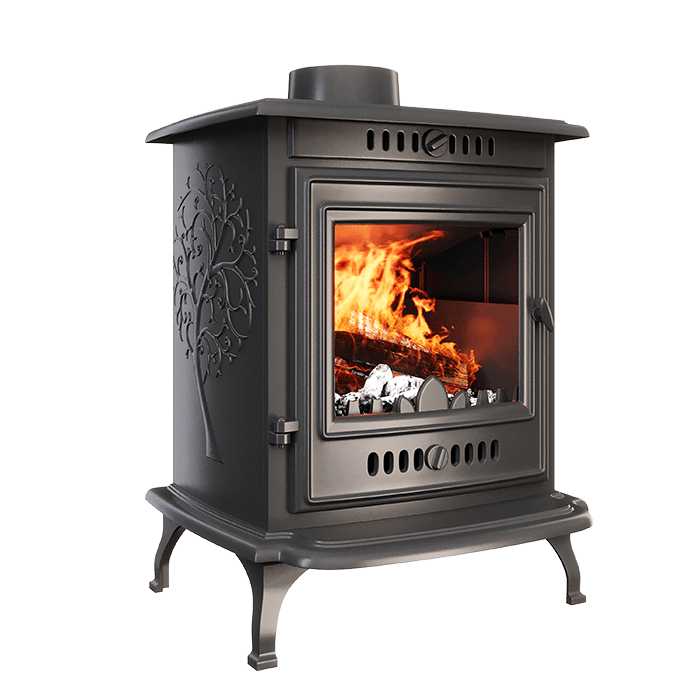 Piec wolnostojący KAWMET P10 (6,8 kW) ECO. Zdjęcia 3D