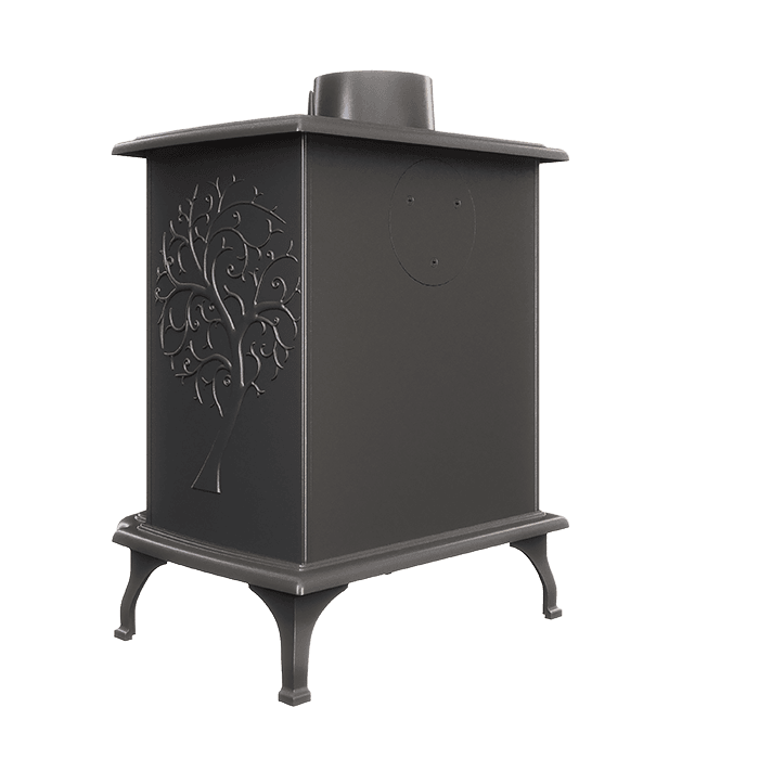 Piec wolnostojący KAWMET P10 (6,8 kW) ECO. Zdjęcia 3D