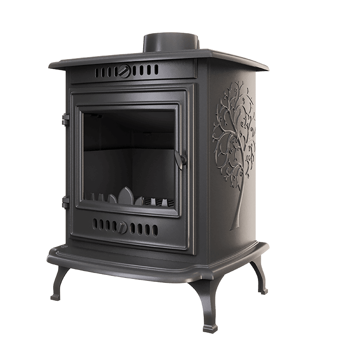 Piec wolnostojący KAWMET P10 (6,8 kW) ECO. Zdjęcia 3D