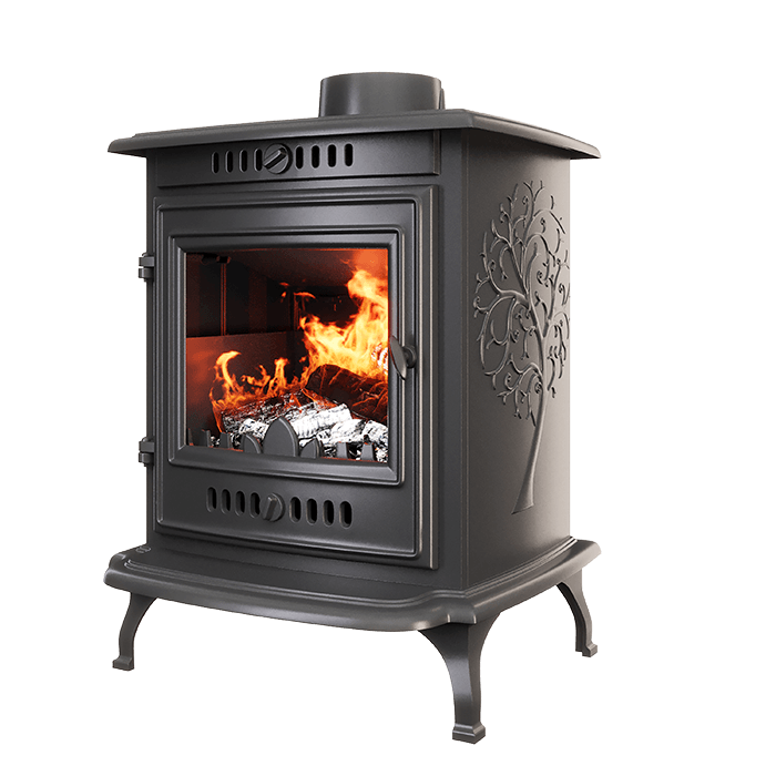 Piec wolnostojący KAWMET P10 (6,8 kW) ECO. Zdjęcia 3D