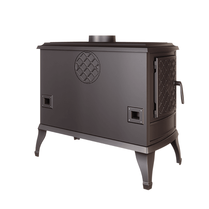 Piec wolnostojący KAWMET P7 LB (10,5 kW) ECO. Zdjęcia 3D