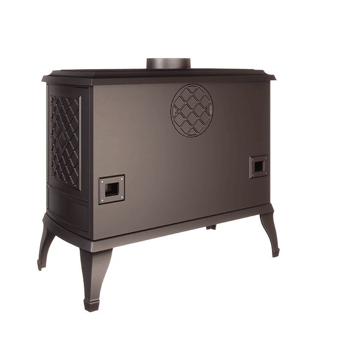 Piec wolnostojący KAWMET P7 LB (10,5 kW) ECO. Zdjęcia 3D