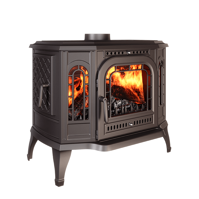 Piec wolnostojący KAWMET P7 LB (10,5 kW) ECO. Zdjęcia 3D