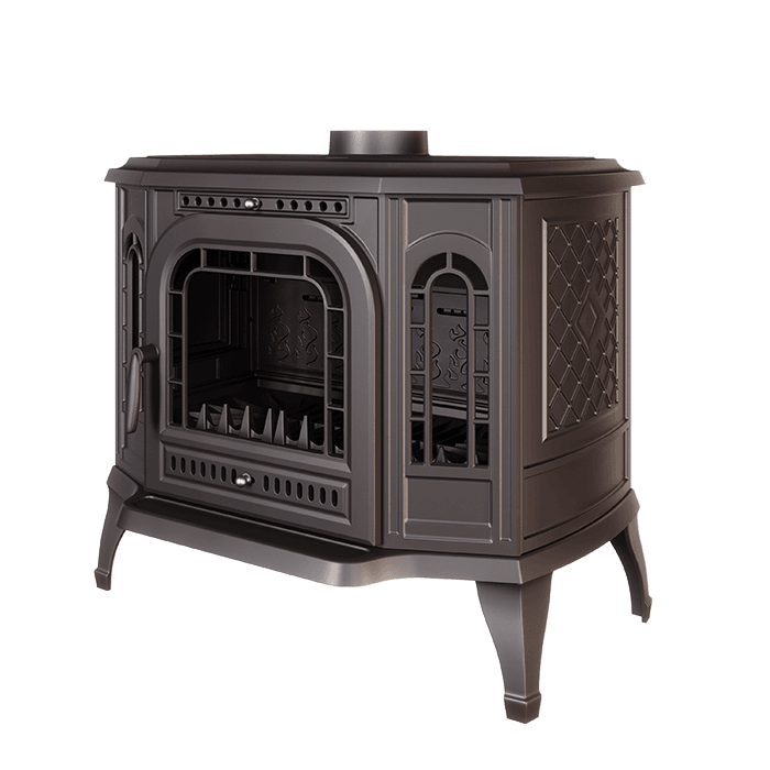 Piec wolnostojący KAWMET P7 LB (10,5 kW) ECO. Zdjęcia 3D