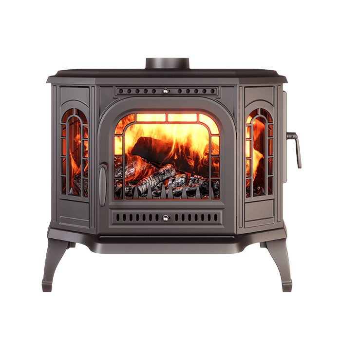 Piec wolnostojący KAWMET P7 PB (10,5 kW) ECO. Zdjęcia 3D