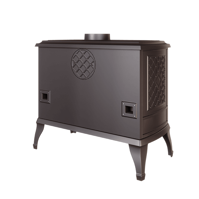 Piec wolnostojący KAWMET P7 PB (10,5 kW) ECO. Zdjęcia 3D