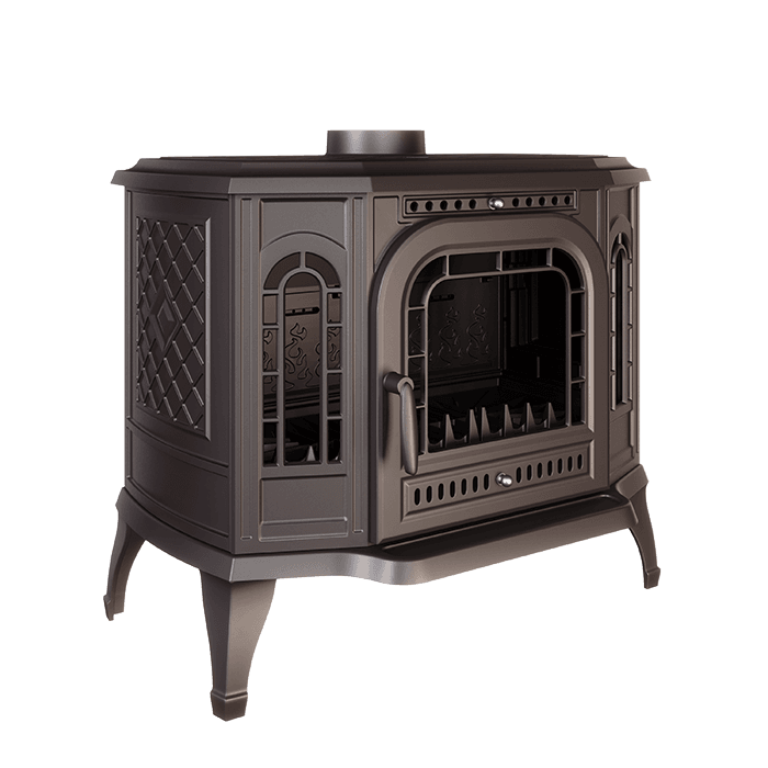 Piec wolnostojący KAWMET P7 PB (10,5 kW) ECO. Zdjęcia 3D