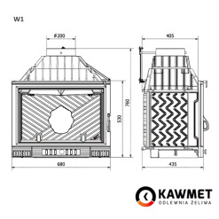 Fireplace insert KAWMET W1 (18 kW). Photo 9
