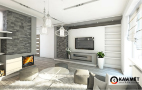 Fireplace insert KAWMET W3 LB (16,7 kW). Photo 7