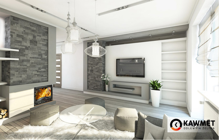 Fireplace insert KAWMET W3 LB (16,7 kW). Photo 7
