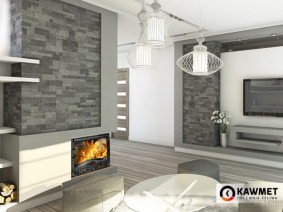Fireplace insert KAWMET W4 LB (14,5 kW). Photo 7