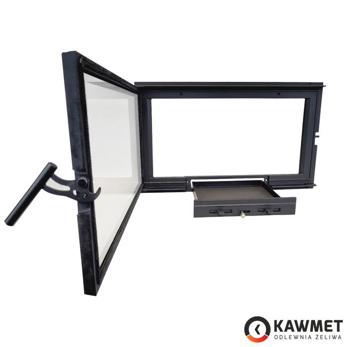 Fireplace Door KAWMET W15 13,5 kW (747x440). Photo 5