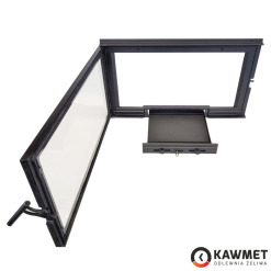 Fireplace Door KAWMET W15 13,5 kW (747x440). Photo 4