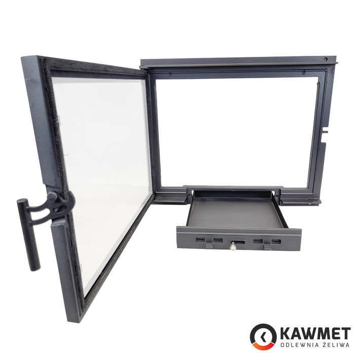 Drzwiczki kominkowe żeliwne KAWMET W17 16,1 kW (660x515). Zdjęcia 4