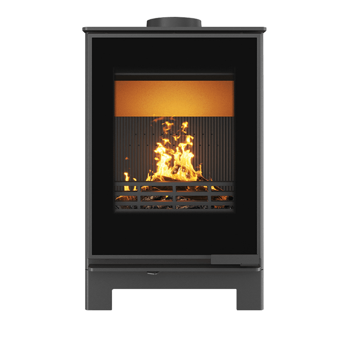 Piec wolnostojący KAWMET HARITA S15i Basic Decor ECO. Zdjęcia 3D