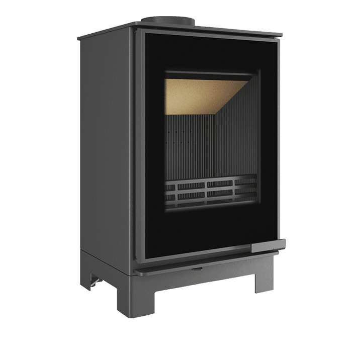 Piec wolnostojący KAWMET HARITA S15i Basic Decor ECO. Zdjęcia 3D
