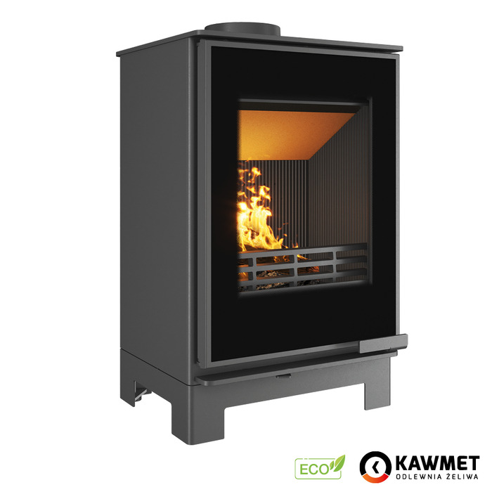Piec wolnostojący KAWMET HARITA S15i Basic Decor ECO. Zdjęcia 3